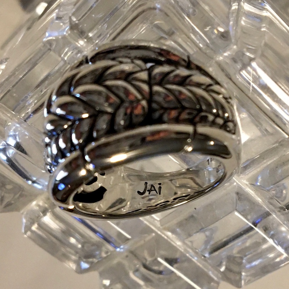 Stunning Jai NWOT Basketweave Sterling Silver ring - Picture 8 of 9